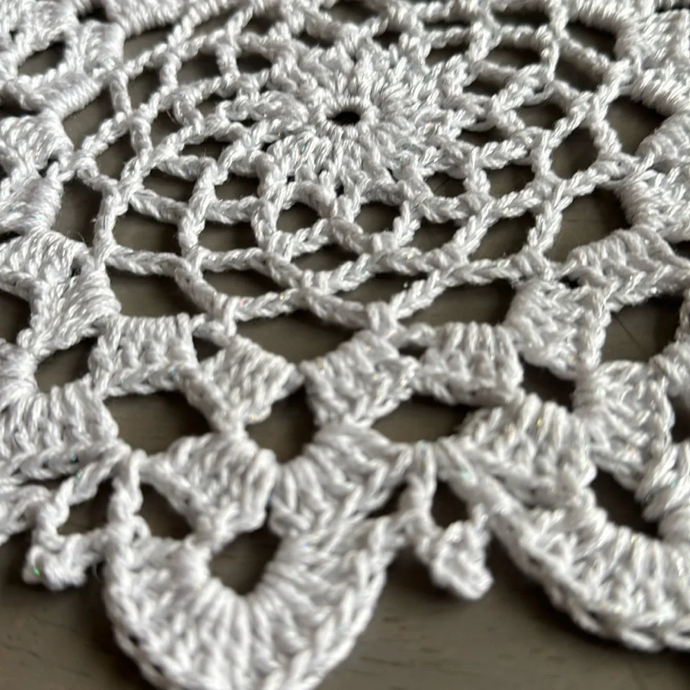 Hand Crafted Crocheted Doily / Trivet / Snowflake Christmas Decoration